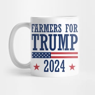 Farmers for Trump 2024 American Election Pro Trump Farmers Mug